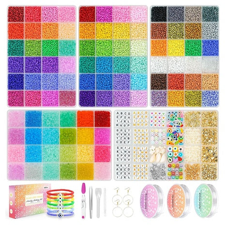 30,000-Piece Seed Bead Bracelet Kit