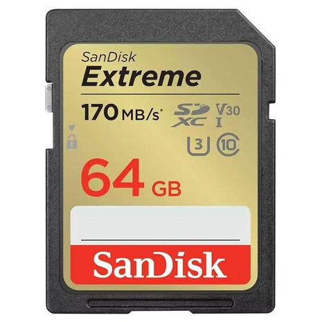 SanDisk 64GB Extreme SDXC UHS-I Memory Card