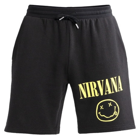 Nirvana Men’s Smiley Graphic Shorts