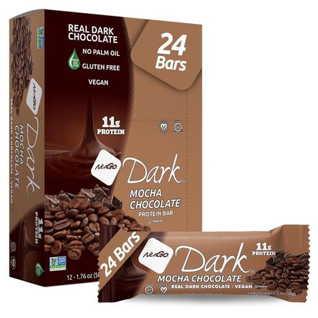 24 NuGo Dark Chocolate Mocha Bars