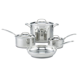 Cuisinart 7-Piece Stainless Steel Pots and Pans Set