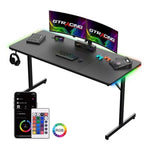 55" GTRacing Large RGB Gaming Computer Desk With Mouse Pad