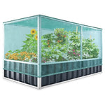 KING BIRD Galvanized Raised 68"x36"x35" Metal Garden Bed
