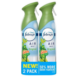 2-Pack Febreze Air Freshener Spray (Gain Original)