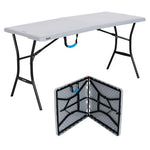 Lifetime 5 Foot Rectangle Fold-in-Half Table