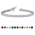 5.5 TCW Round Cubic Zirconia Tennis Bracelet