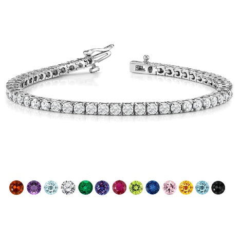 5.5 TCW Round Cubic Zirconia Tennis Bracelet
