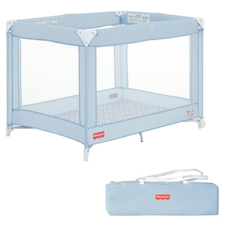 Dream On Me Fisher-Price Play All Day Foldable Playard with Carry Bag