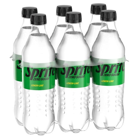 6 Bottles of Coke, Sprite Zero Sugar, and Cherry Coke