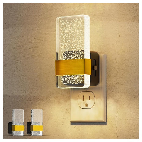 2-Pack LED Night Light with Dusk to Dawn Sensor