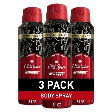 3 Old Spice Swagger Aluminum Free Body Sprays