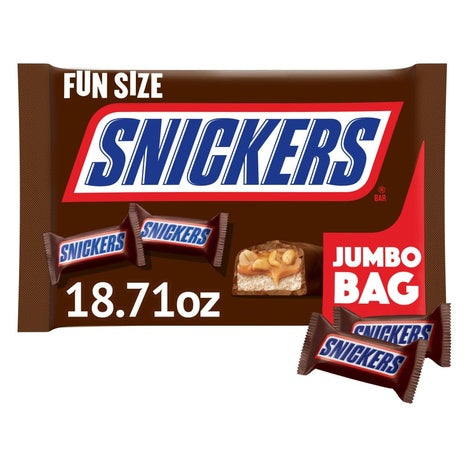 Jumbo Bag Snickers Fun Size Bars