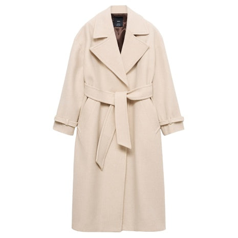 Women's Manteco Wool Coat w/ Oversized Lapels