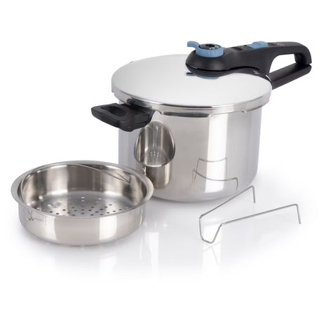 6QT T-Fal Stainless Steel Pressure Cooker w/ Straining Basket