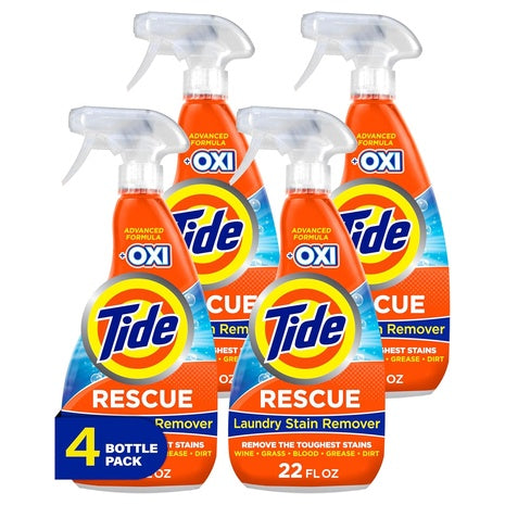 4 Bottles Tide Laundry Stain Remover with Oxi