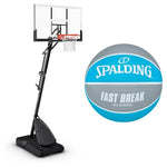 Spalding 54" Shatter-Proof Polycarbonate Portable Basketball Hoop