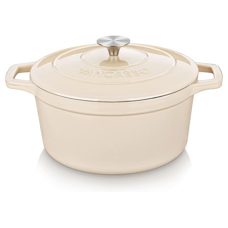 6-Qt Vancasso Non Stick Cast Iron Dutch Oven W/ Lid & Dual Handles