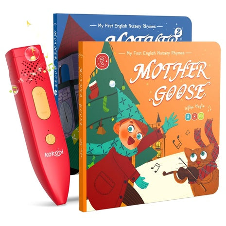 Talking Pen Book Set with Audio Nursery Rhymes (6 Variations)