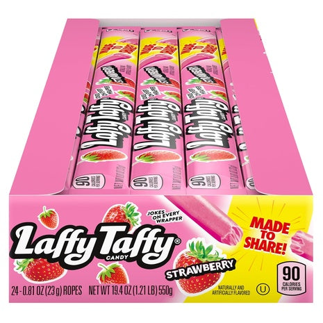24 Laffy Taffy  Strawberry Rope Candy