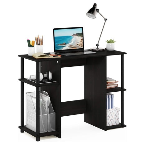 Furinno 38.4” Desk with Side Shelves