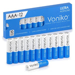 12-Pack Voniko Leakproof Design 1.5V AAA Batteries