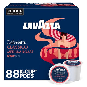 88 Lavazza Dolcevita Classico, Single-Serve Keurig K-Cup Pods, Medium Roast Coffee