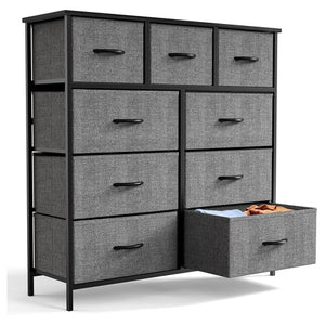 9 Drawer Fabric Dresser