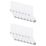 14-Pairs Hanes Women's No-Show Moisture Wicking Cushioned Athletic Ankle Socks