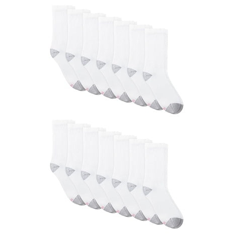 14-Pairs Hanes Women's No-Show Moisture Wicking Cushioned Athletic Ankle Socks