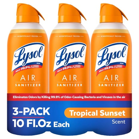 3 Lysol Air Sanitizer Sprays