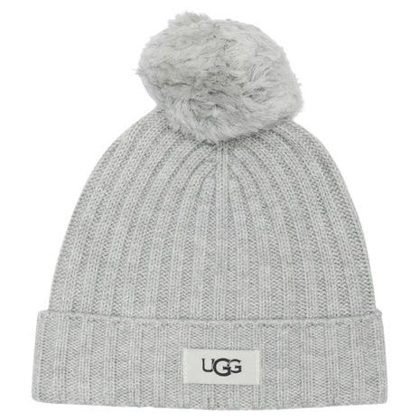 UGG Toddler & Little Kids Ribbed Wool Blend Pompom Beanie