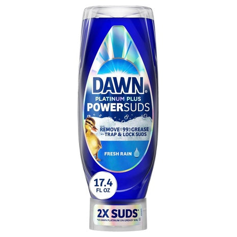 17.4oz Dawn Platinum Plus PowerSuds Liquid Dish Soap In EZ-Squeeze Bottle