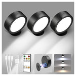 3-Pack 5,500mAh LED Wall Sconces