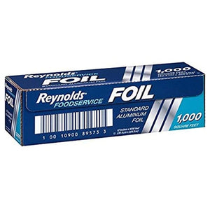 Reynolds Wrap Foodservice Aluminum Foil Roll with Built-In Cutter (1000 SQ FT)