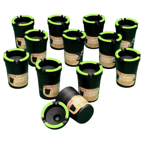 12 Glow-in-the-Dark Cup Holder Ashtrays