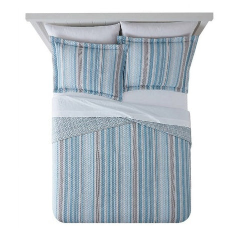 2-Pack Stripe Quilt Shams (Standard/Queen/King)