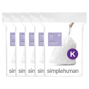 100 simplehuman Code K Trash Can Liners