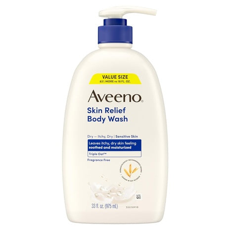 Pump Bottle Aveeno Skin Relief Fragrance-Free Body Wash