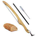 Hottor 16" Pine Wooden Bread Cutter