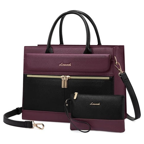 Women's Leather Shoulder Tote Satchel Crossbody Handbag
