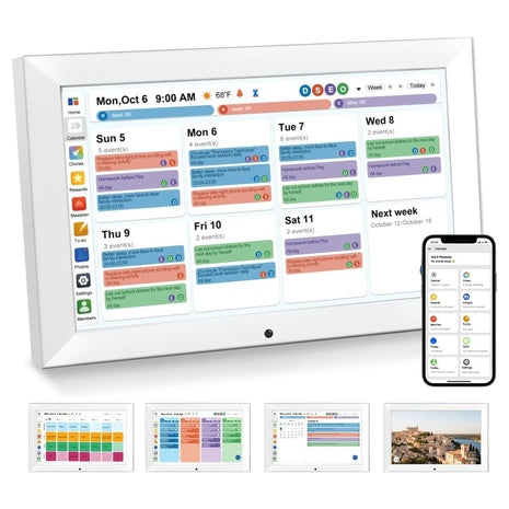 10.1" Smart Digital Calendar Family Planner Chore Chart
