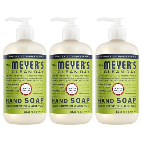 3 Bottles Mrs. Meyer's Clean Day Hand Soap