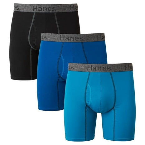 3-Pack Hanes Men’s Boxer Briefs