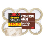 6 Rolls Scotch Commercial Grade Shipping Tape
