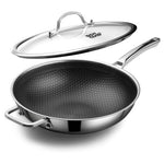 12" DOTCLAD Hybrid Wok Pan With Lid