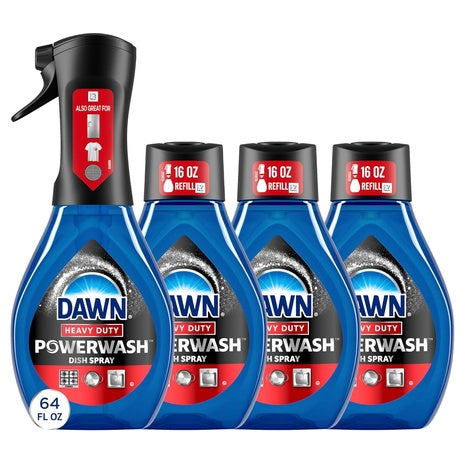 4 Dawn Platinum Heavy Duty Dish Soap Bottles