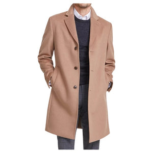 Michael Kors Men's Classic Fit Wool Cashmere Blend Kavon Overcoat