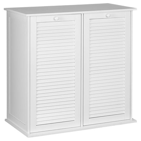 Household Essentials Tilt-Out Laundry Sorter Cabinet W/Shutter Front