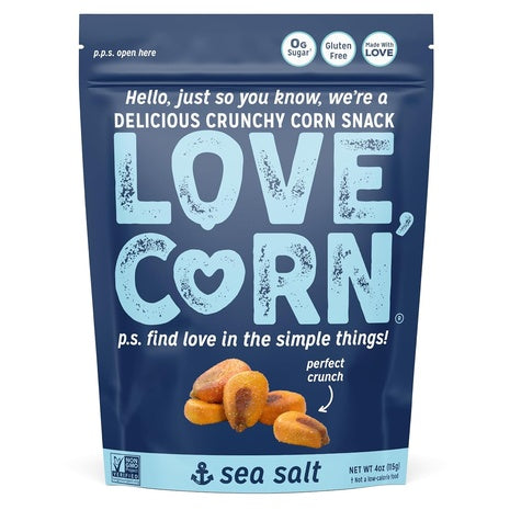 Love Corn Sea Salt Crunchy Corn Snack (4oz)