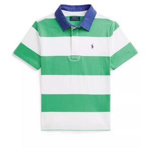 Boy's Striped Rugby Polo Shirt